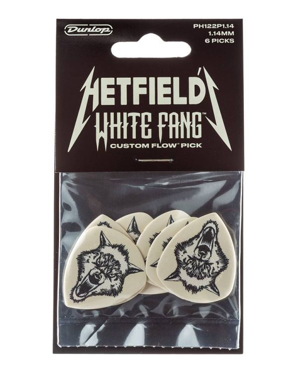 Dunlop Hetfield White Fang Custom Flow 1.14mm Guitar Picks (6 Pack)