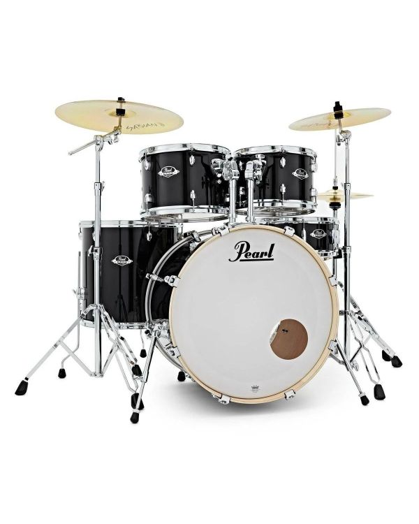 Pearl Export EXX 5 Piece 22" Drum Kit, Jet Black