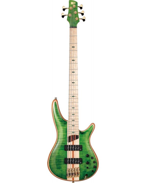 Ibanez Sr5fmdx Electric Bass Guitar With Bag, Emerald Green Low Gloss