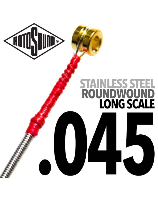 Rotosound SBL045 Stainless Steel Single Bass String, 0.45