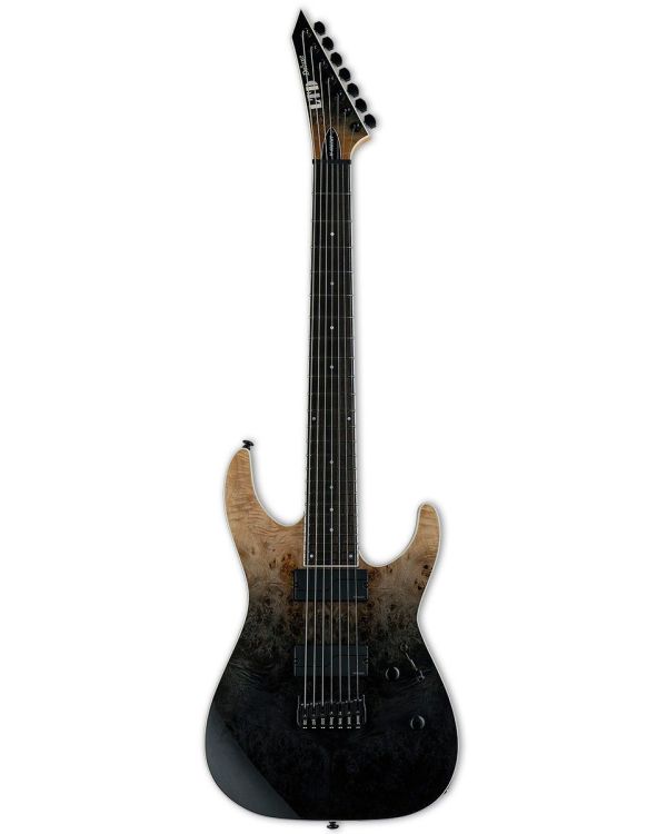 ESP LTD M1007-HT 7-String Electric Guitar, Black Fade