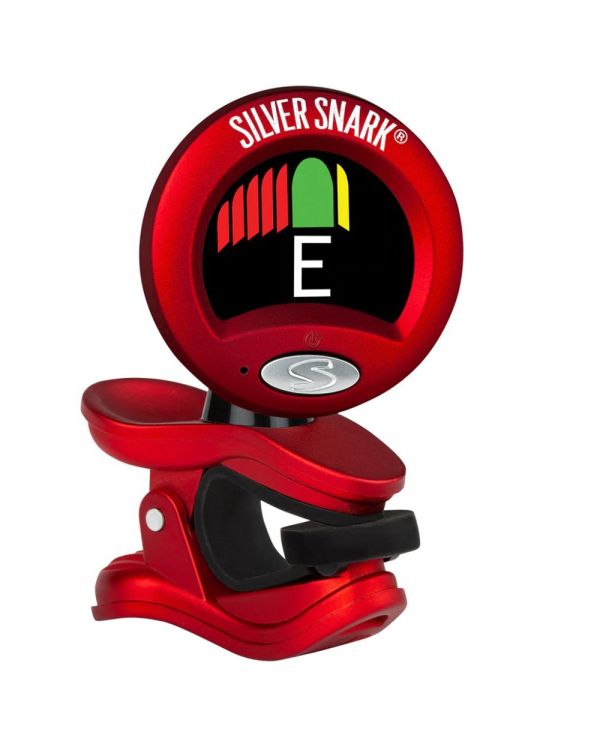 Silver Snark 2 Clip On Chromatic Guitar Tuner, Red Silver