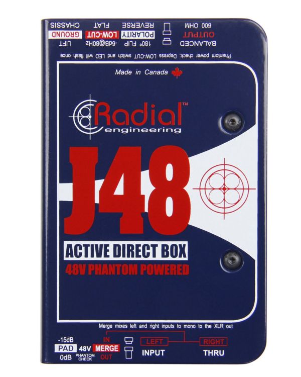 Radial J48 Active Phantom Powered DI Box 
