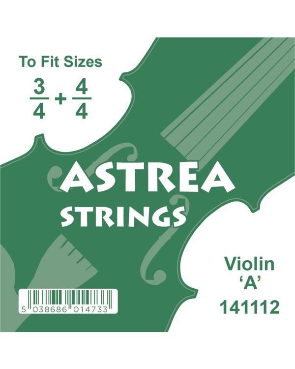 Astrea Violin 2nd String, Size A, Chrome Tape Wound