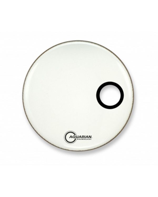 Aquarian Smptcc18bw 18 Ported W/Small Hole White Drumhead