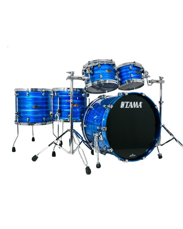Tama Starclassic Walnut/birch 5pc Drum Shell Pack Lacquer Ocean Blue Ripple