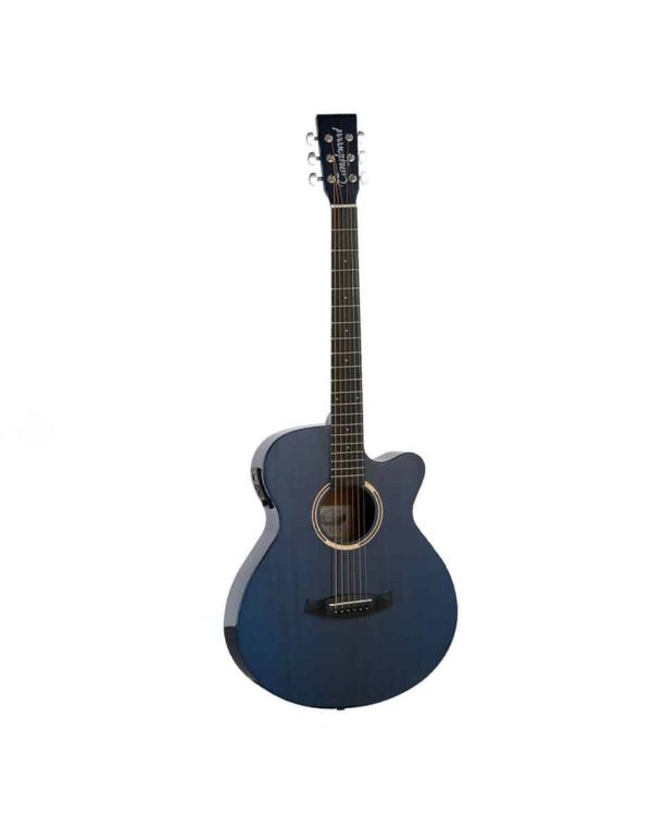 B-Stock Tanglewood Super Folk Cutaway with Tanglewood EX4 EQ System Thru Blue Gloss Finish