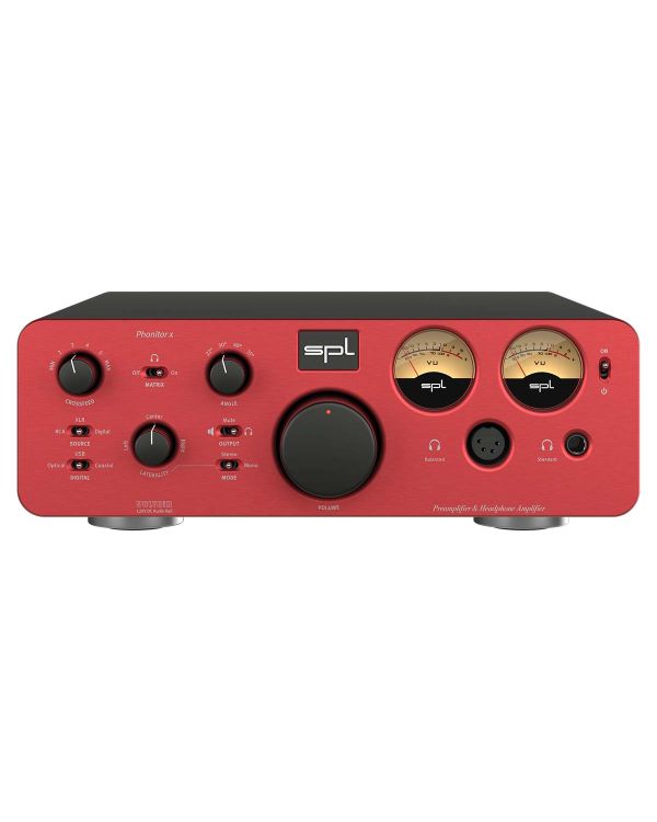 SPL Phonitor X Headphone Amplifier and Preamp, Red Finish