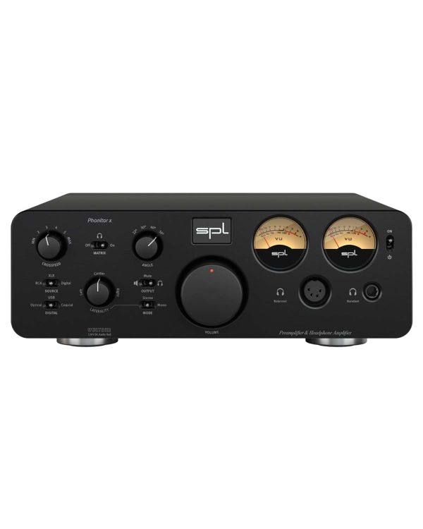 SPL Phonitor X Headphone Amplifier and Preamp, Black Finish