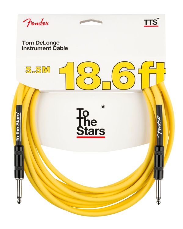 Fender Tom DeLonge 18.6Ft To The Stars Instrument Cable, Graffiti Yellow