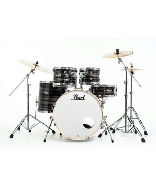 B-Stock Pearl Export 5 Piece Drum Kit 22" Fusion inc HWP-834 and SBR Cymbals Metallic Amethyst Twist