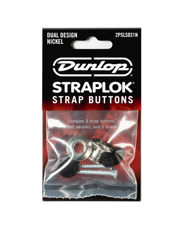 Jim Dunlop Guitar Straplock Dual Design Nickel
