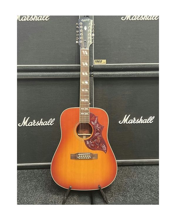 Pre-owned Epiphone Inspired By Gibson Hummingbird 12-string Cherry Sunburst