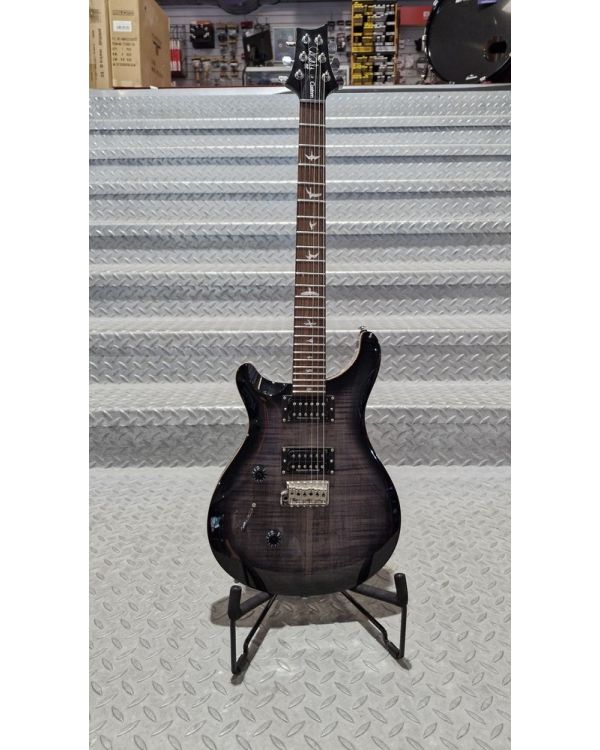 Pre-Owned PRS SE Custom 24 Left Handed Electric Guitar, Charcoal Burst (051395)