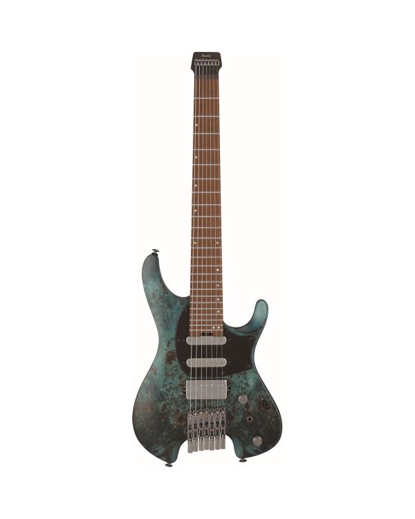 Ibanez Q547PB-COL Ibanez Q Series 7 String Headless Electric Guitar HSS Poplar Burl COL