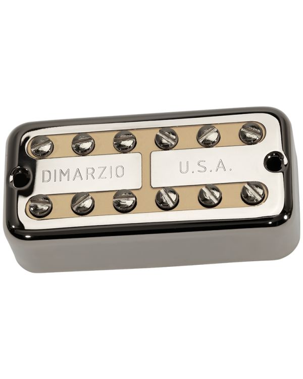 DiMarzio New-Tron Bridge Pickup F-Spaced Nickel Cover Cream Insert