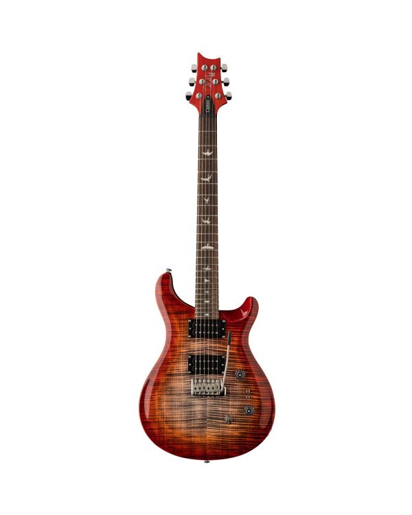 PRS SE Custom 24 08 Charcoal Electric Guitar, Cherry Burst