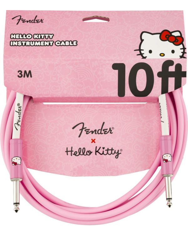 Fender x Hello Kitty 10' Instrument Cable, Pink