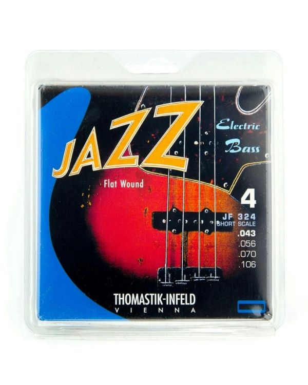 Thomastik JF324 Jazz Flat Wound Bass Strings 43-106 Nickel Short Scale