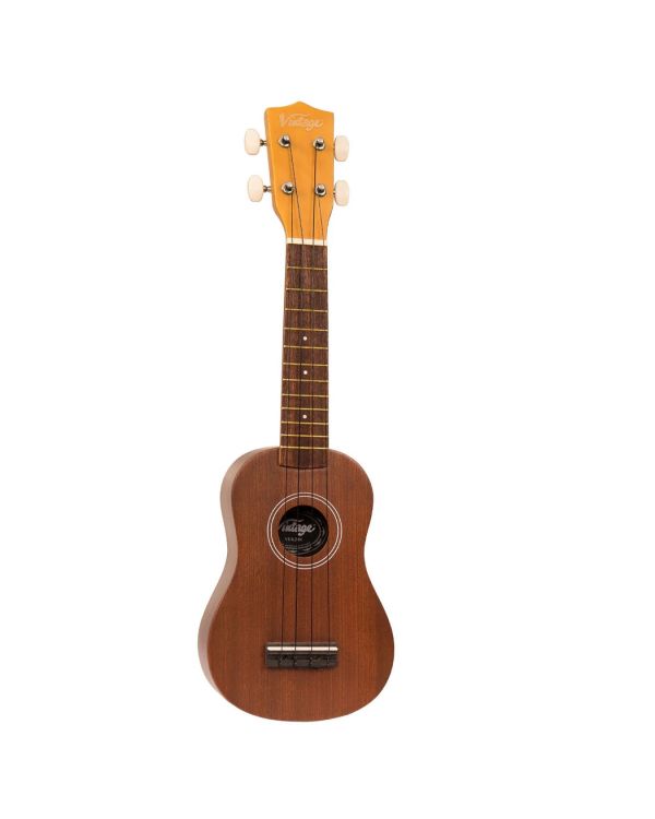 Vintage Ukulele Natural Coconut Tan