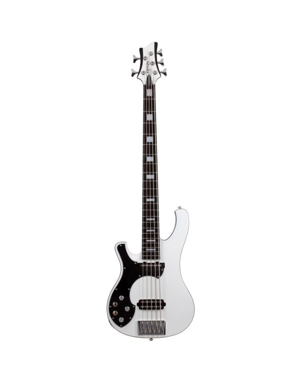 Schecter Stargazer-5 Gloss White Left Handed Bass Guitar