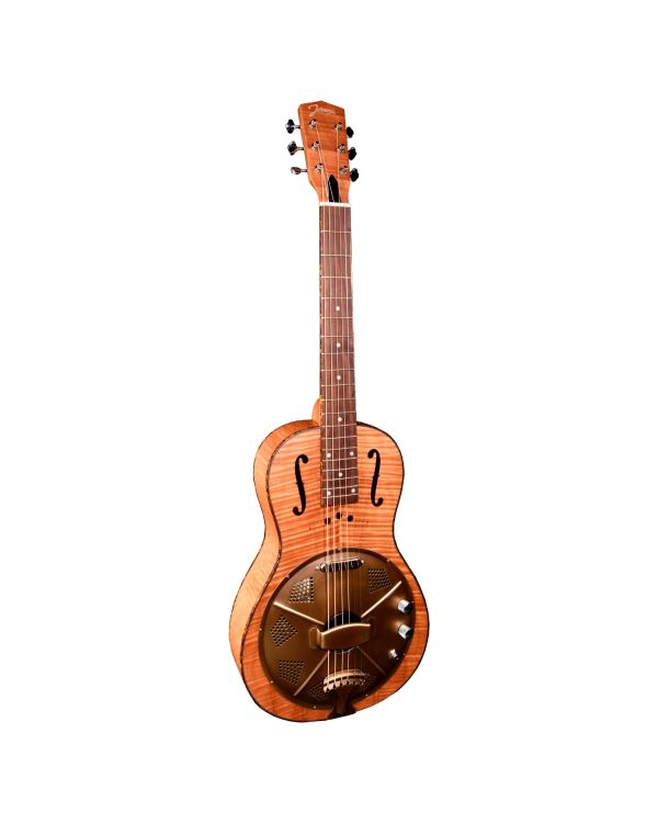 Johnson 860E Flamed Okoume Parlor Resonator Honey