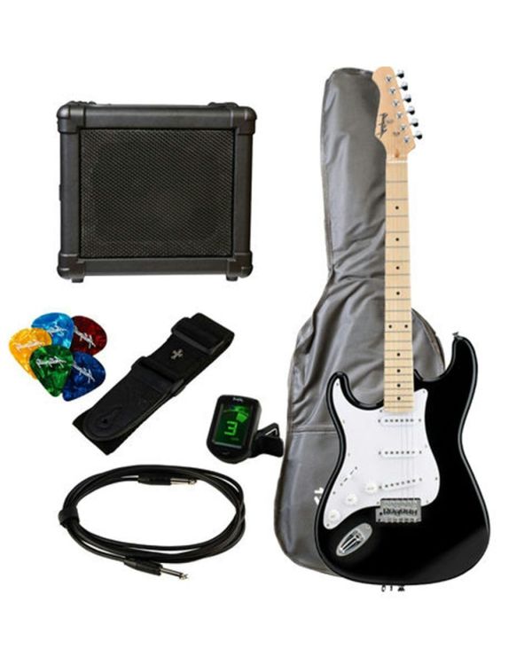 Antiquity ST Guitar LH & Amp Pack - Black