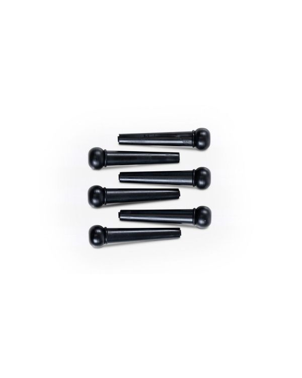 Taylor Plastic Bridge Pins Black Set of 6