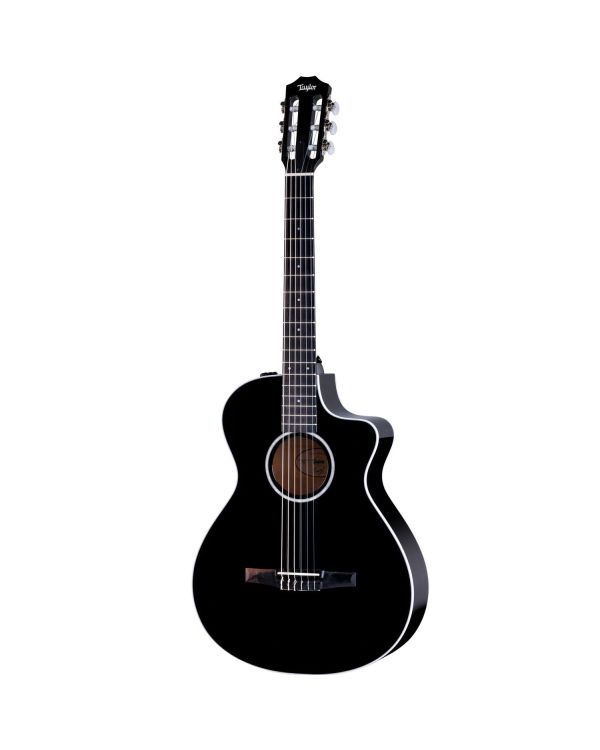 Taylor 212ce-N BLK Plus LTD Edition Electro-Acoustic Classical Guitar, Black