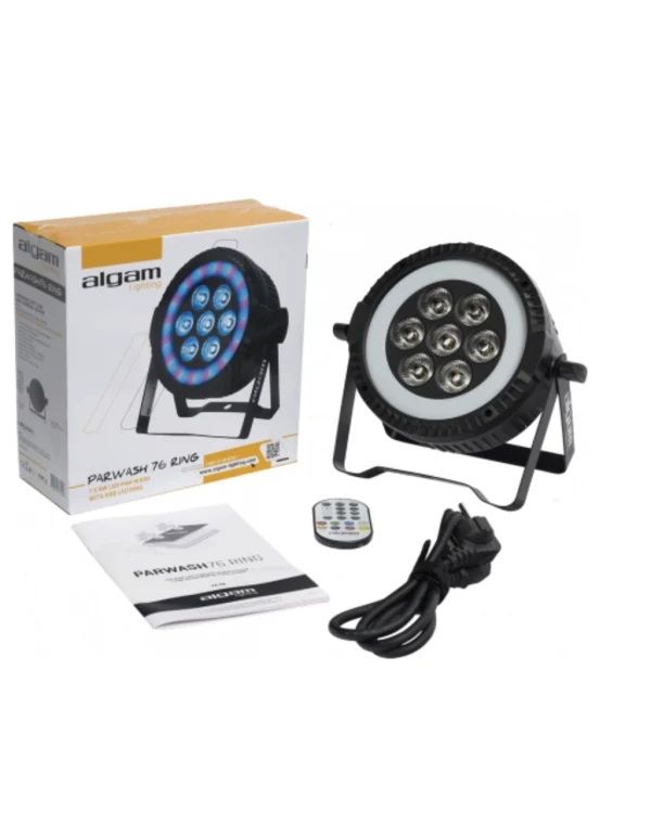 Algam 7 x 6W LED PAR Wash with RGB LED Ring