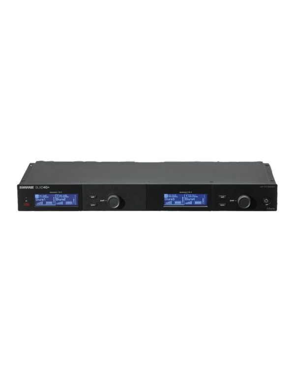 Shure Slxd4qdan+ Digital 19 Inch Quad Receiver With 19 Inch Rack Mount Kit Frequency Band S50 (823-832, 863-865 Mhz)