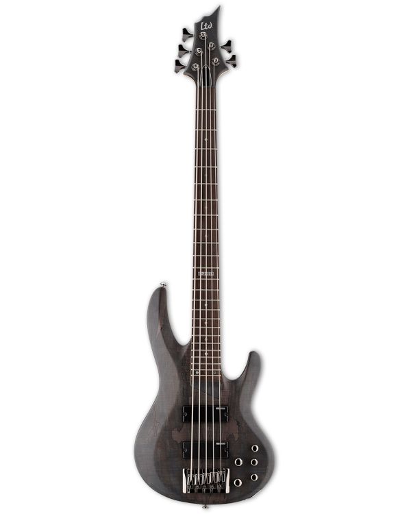 ESP B-205SM-STBLKS 5-String Bass, SeeThru Black Satin
