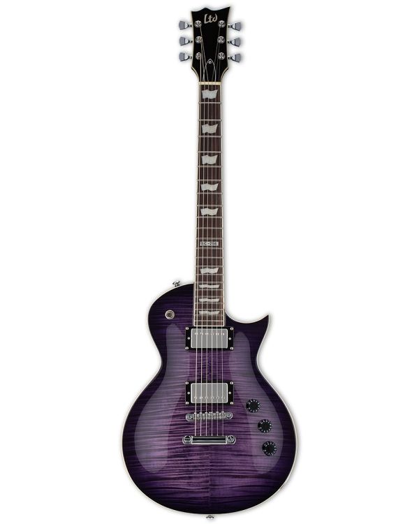 ESP EC-256FM Singlecut Electric Guitar, See-Thru Purple Sunburst