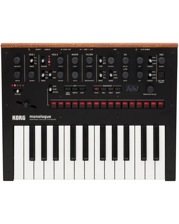 B-Stock Korg Monologue Analogue Synthesizer in Black