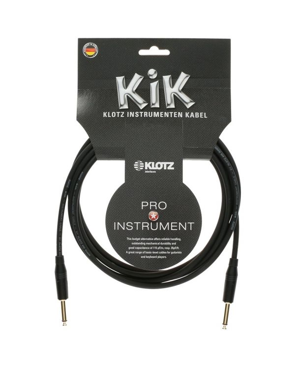 Klotz KIK Black Instrument Cable, 4.5m