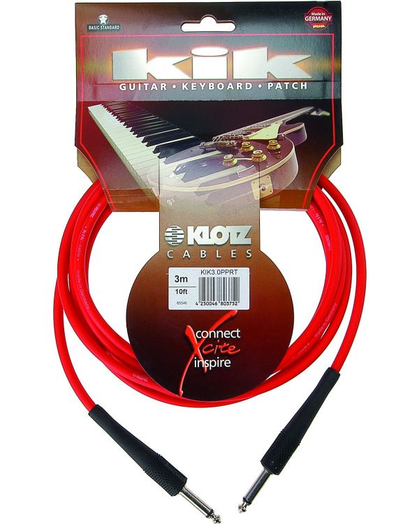 Klotz KIK Red Instrument Cable, 3m
