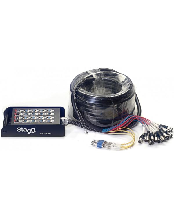 Stagg S-series Stagebox 16X XLR F Inputs/ 4X Stereo Jack Outputs 30M