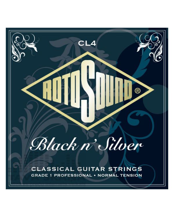 Rotosound CL4 Black N Silver Classical Guitar Strings 28-45