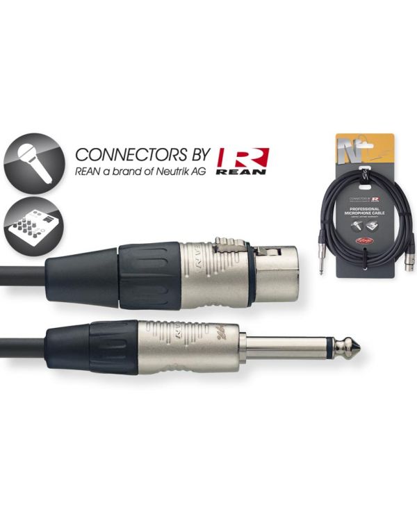 Stagg NMC6XPR Female XLR to Mono 6.3mm Jack Cable