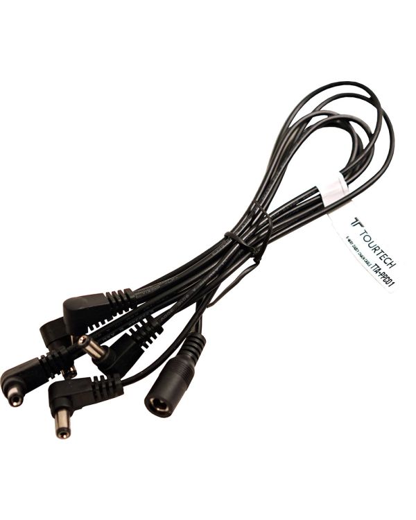 TOURTECH 5-Way Daisy Chain Pedal Power Cable 