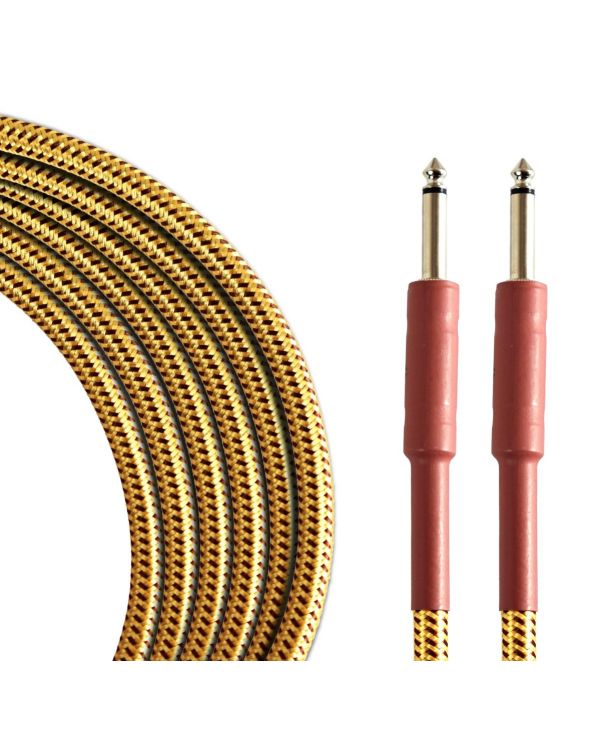 TOURTECH Pro Straight Guitar Cable, 3m, Tweed