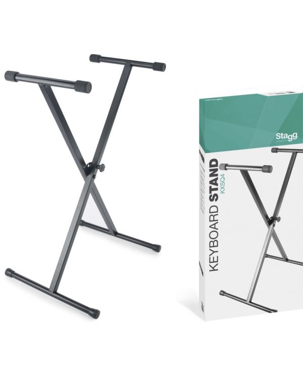 Stagg KXSQ4 Single Braced X-Style Keyboard Stand Welded