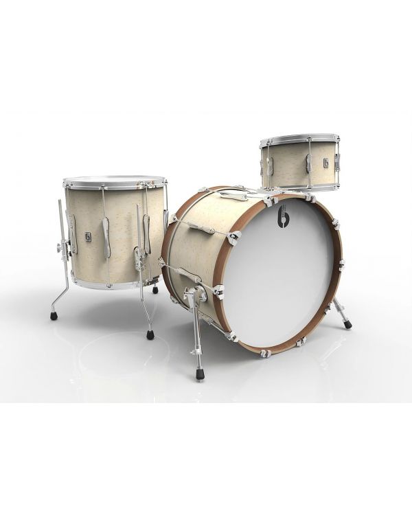 British Drum Co. Lounge Series 20" 3-Piece Shell Pack in Wiltshire White