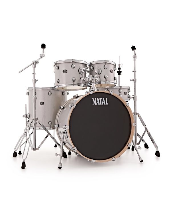 Natal Arcadia Poplar 22" Shell Pack in White Sparkle with Hardware