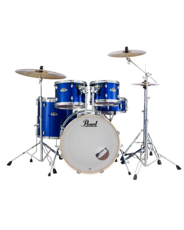 Pearl Export EXX 5-Piece Drum Kit in High Voltage Blue with Hardware and Cymbals