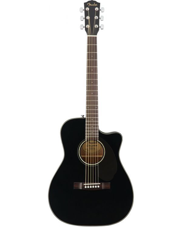 Fender CC-60SCE Concert Electro-Acoustic Guitar, Black