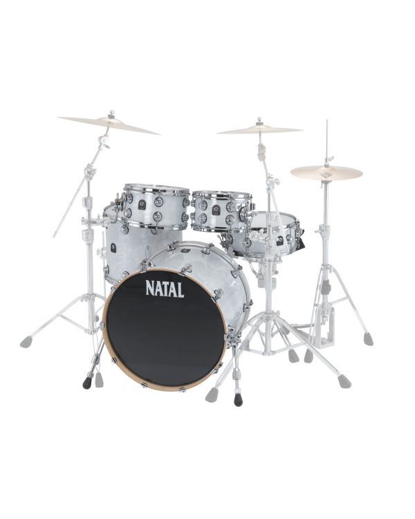 Natal Cafe Racer 22in 4-Piece Shell Pack White Swirl