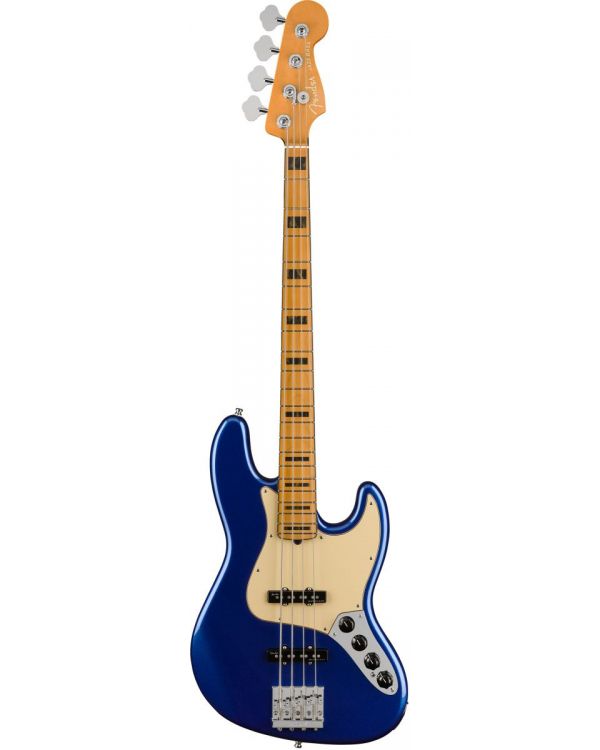 Fender American Ultra Jazz Bass Guitar, MN, Cobra Blue