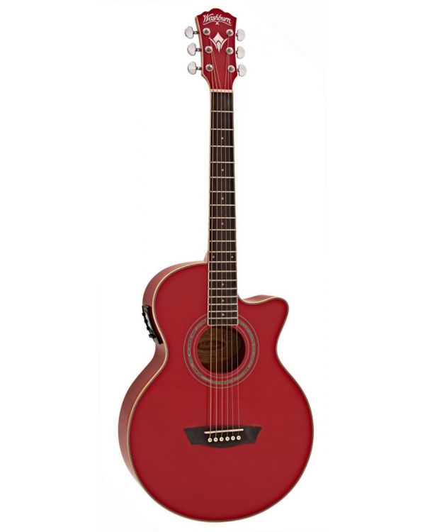 Washburn EA12R Electro Acoustic Guitar, Red