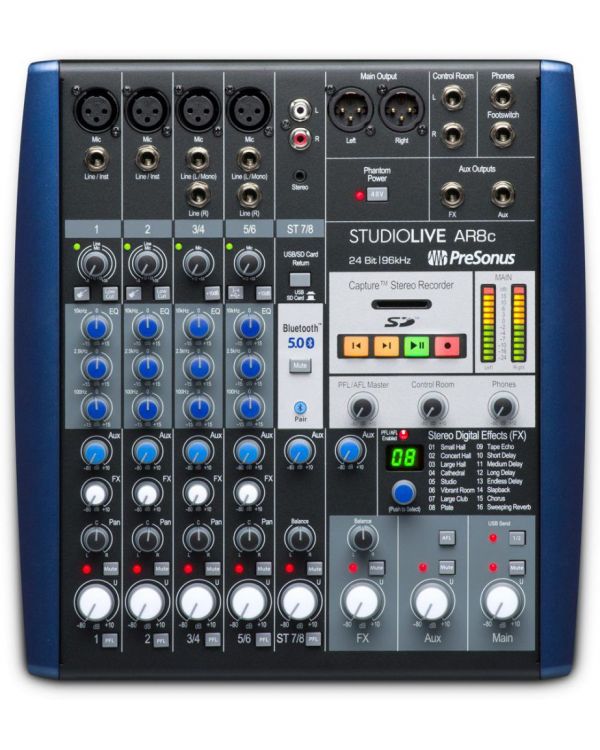 PreSonus StudioLive AR8c 8-Channel Digital Mixer